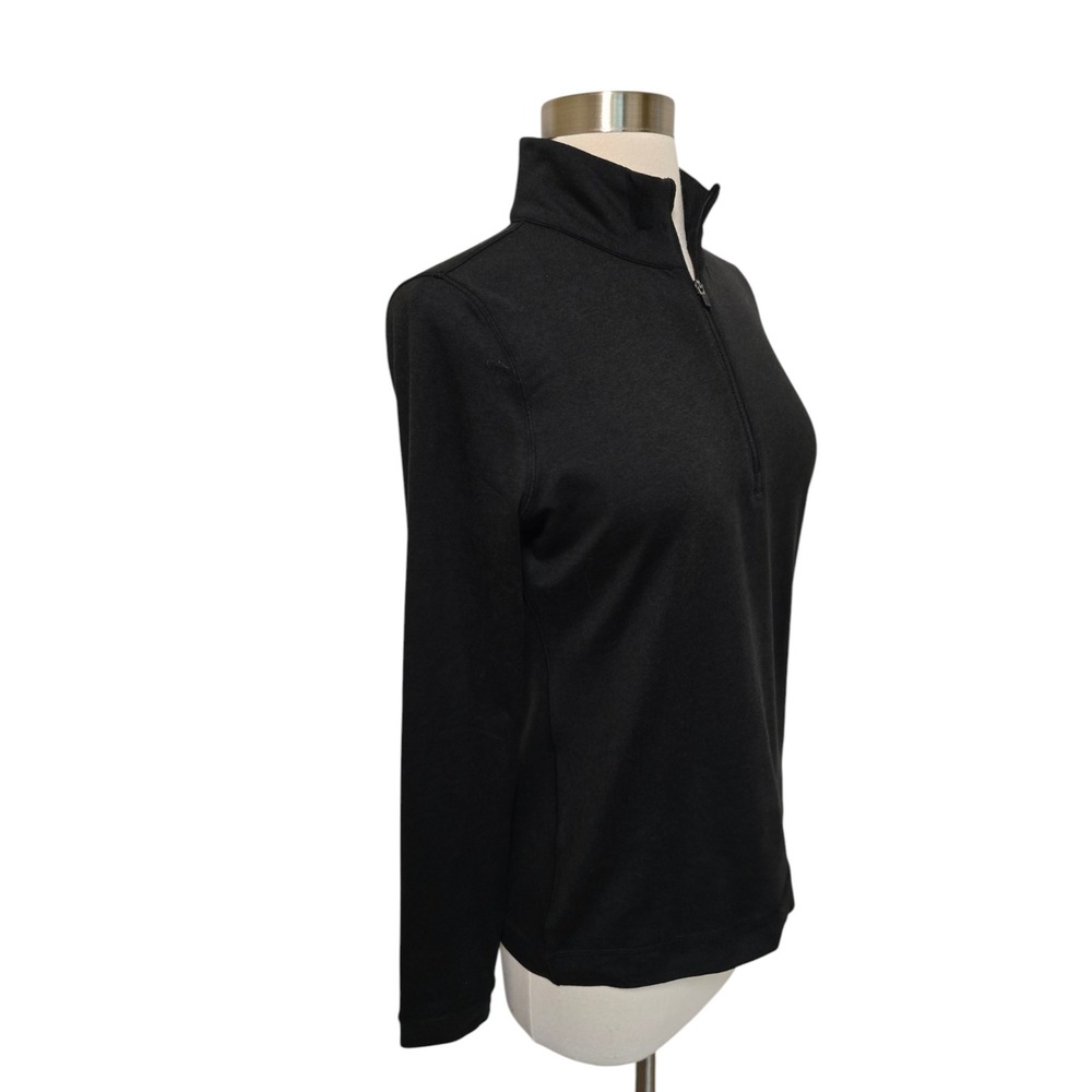 Vuori Halo Essential Half Zip Dreamknit Pullover Top Size Medium Black Collared - Picture 6 of 6